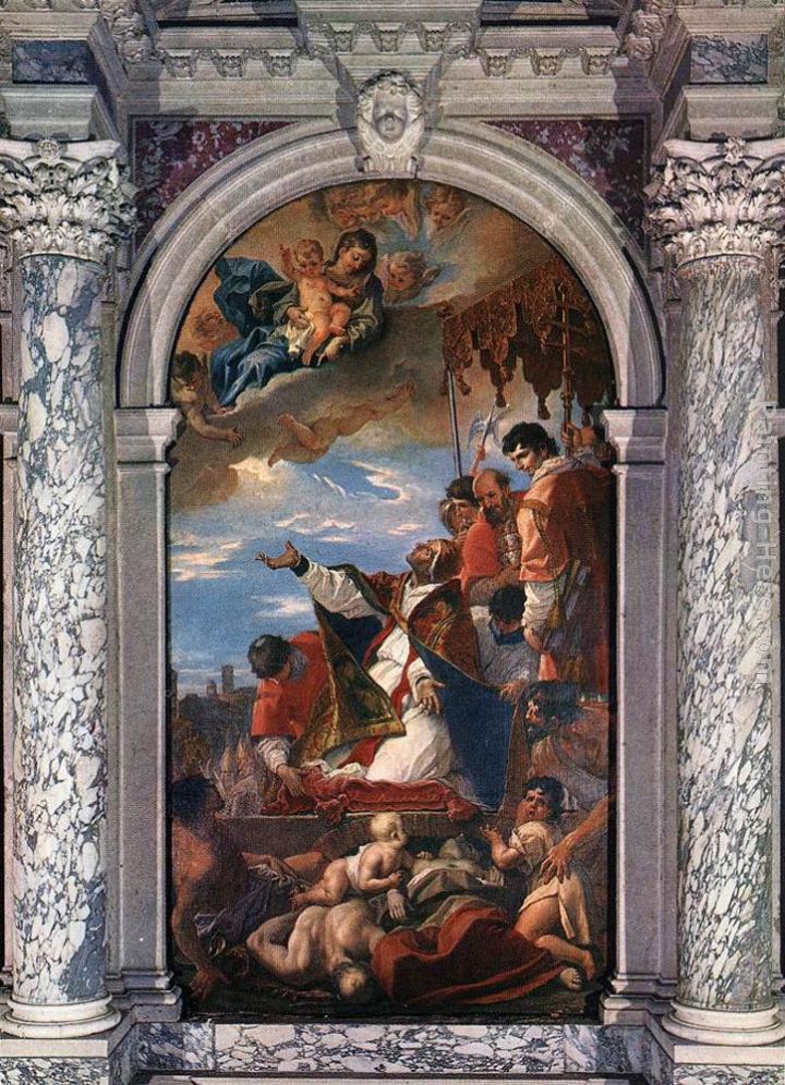 Altar of St Gregory the Great painting - Sebastiano Ricci Altar of St Gregory the Great art painting